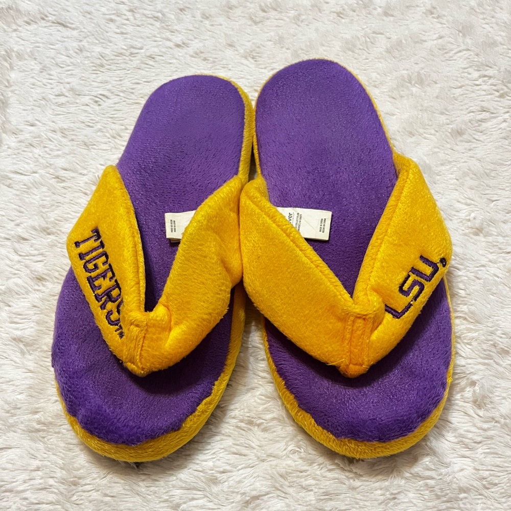 LSU Tigers Flip Flop Style House Slippers